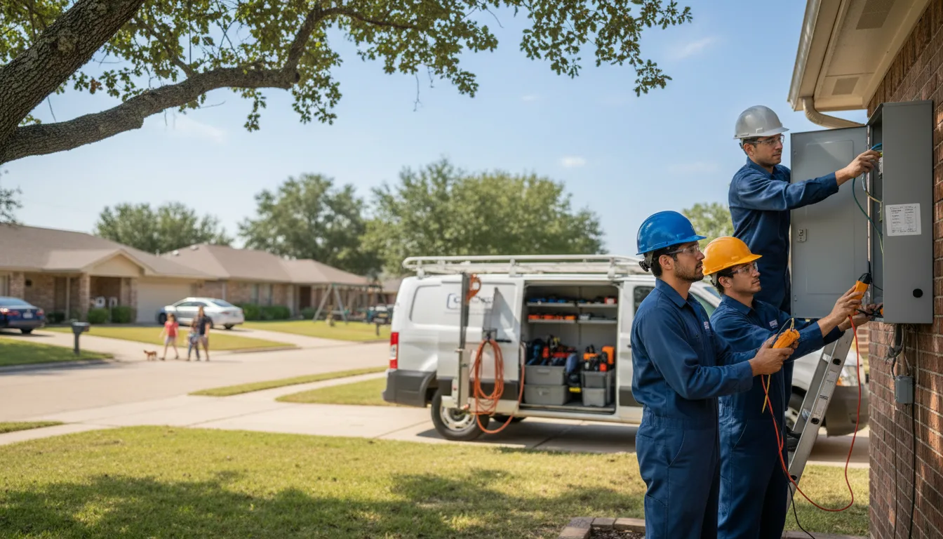 Certified electrician providing emergency electrical services in Leon, KS